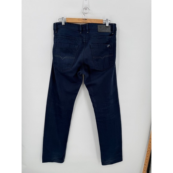 Diesel Mens Dark Blue Braddom Regular Slim Carrot Jeans Size 32 Classic Italy - Picture 6 of 15